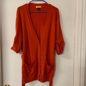 Soca St. John cardigan tie belt wool cashmere silk blend large buttons